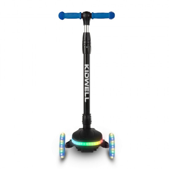 Trotinetă copii cu 3 roți, Kidwell Lumo Led Blue