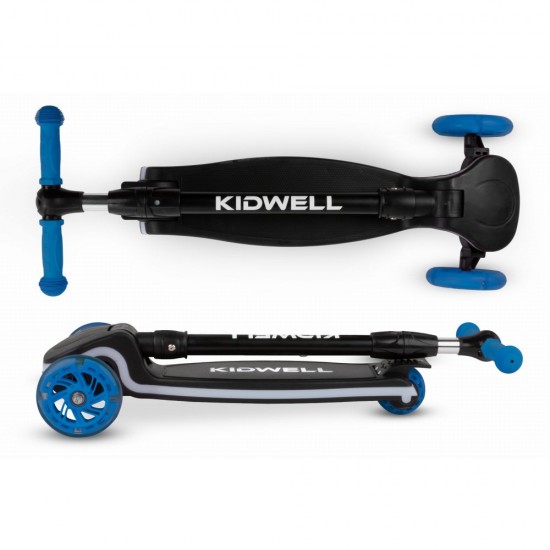 Trotinetă copii cu 3 roți, Kidwell Lumo Led Blue