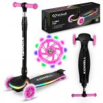 Trotinetă copii cu 3 roți, Kidwell Lumo Led Pink
