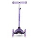 Trotinetă copii cu 3 roți, Kidwell Uno Glitter violet LED