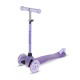 Trotinetă copii cu 3 roți, Kidwell Uno Glitter violet LED