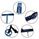 Trotinetă pliabilă cu două roți din aluminiu, Kidwell Blast Blue