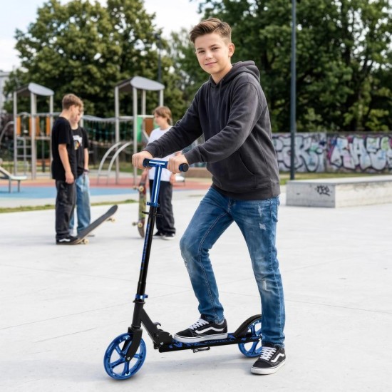 Trotinetă pliabilă cu două roți din aluminiu, Kidwell Blast Blue