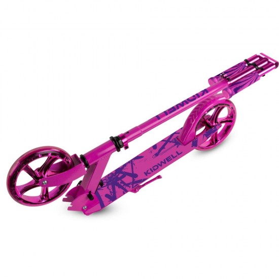 Trotinetă pliabilă cu două roți din aluminiu, Kidwell Blast Dark Pink