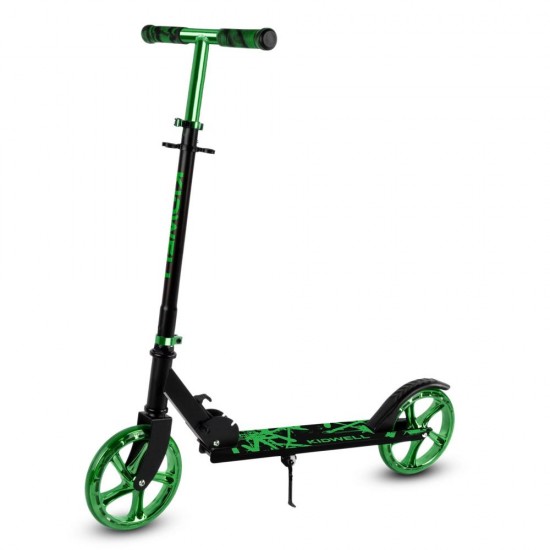 Trotinetă pliabilă cu două roți din aluminiu, Kidwell Blast Green