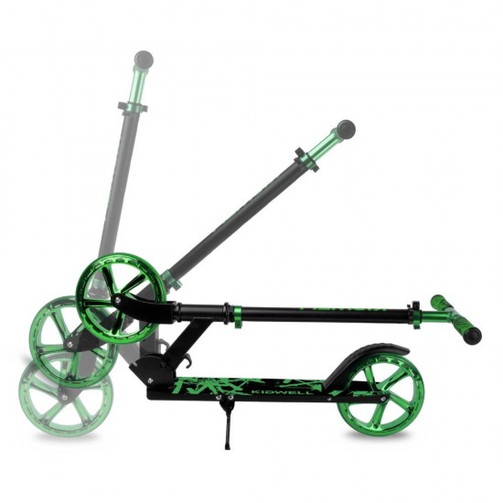 Trotinetă pliabilă cu două roți din aluminiu, Kidwell Blast Green