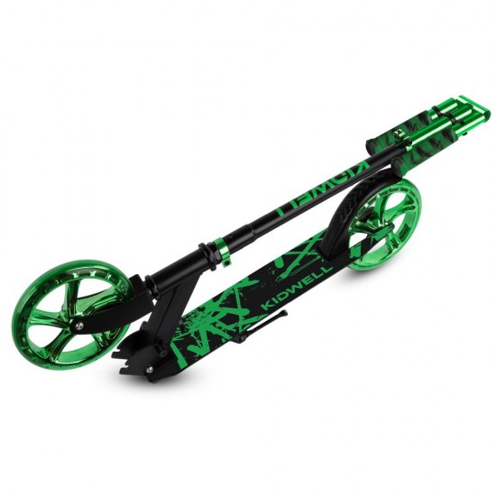 Trotinetă pliabilă cu două roți din aluminiu, Kidwell Blast Green