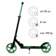 Trotinetă pliabilă cu două roți din aluminiu, Kidwell Blast Green