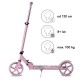 Trotinetă pliabilă cu două roți din aluminiu, Kidwell Blast Light Pink