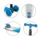 Trotinetă pliabilă pentru copii, cu lumini LED, Kidwell Vento Blue - Silver