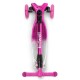 Trotinetă pliabilă pentru copii, cu lumini LED, Kidwell Vento Pink - Silver
