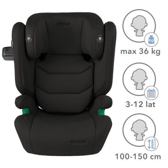 Scaun auto Kidwell TENDO 9-36 kg ISOFIX I-SIZE, negru
