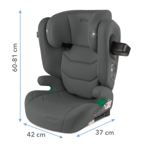 Scaun auto Kidwell TENDO 9-36 kg ISOFIX I-SIZE, gri