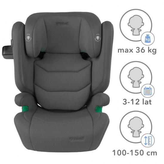Scaun auto Kidwell TENDO 9-36 kg ISOFIX I-SIZE, gri