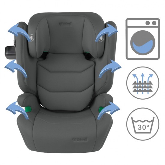 Scaun auto Kidwell TENDO 9-36 kg ISOFIX I-SIZE, gri