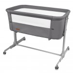 Pătuț Co-Sleeper pentru bebeluși Kidwell Nali 2 în 1, gri