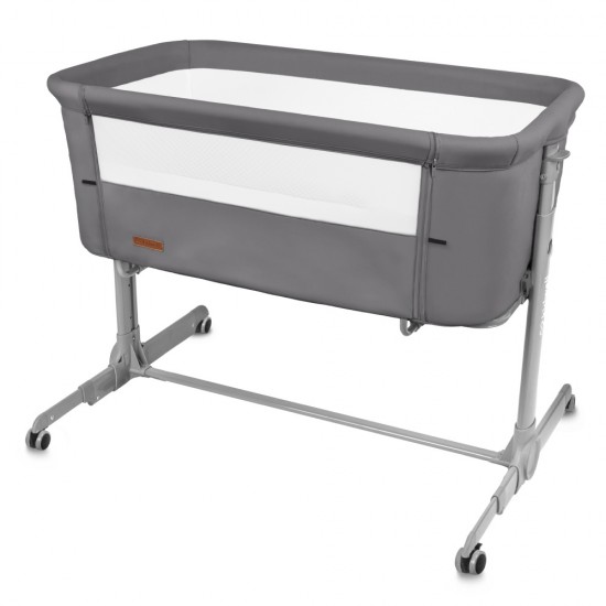 Pătuț Co-Sleeper pentru bebeluși Kidwell Nali 2 în 1, gri