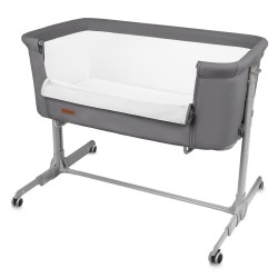Pătuț Co-Sleeper pentru bebeluși Kidwell Nali 2 în 1, gri