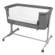Pătuț Co-Sleeper pentru bebeluși Kidwell Nali 2 în 1, gri