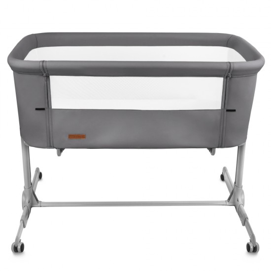 Pătuț Co-Sleeper pentru bebeluși Kidwell Nali 2 în 1, gri