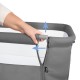 Pătuț Co-Sleeper pentru bebeluși Kidwell Nali 2 în 1, gri