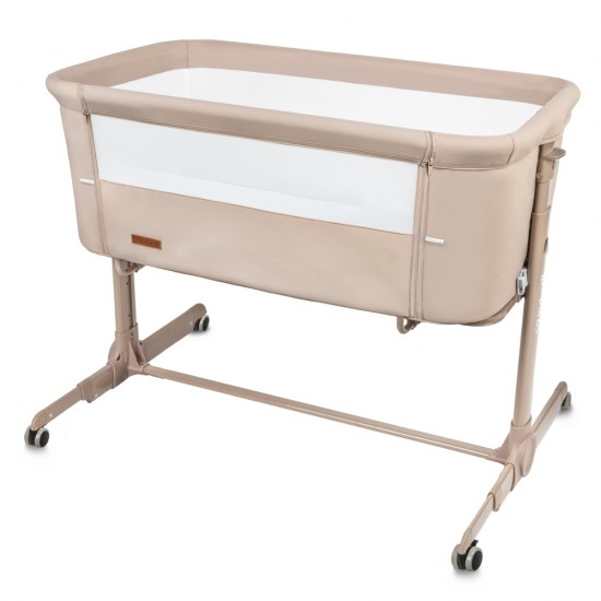 Pătuț Co-Sleeper pentru bebeluși Kidwell Nali 2 în 1, bej