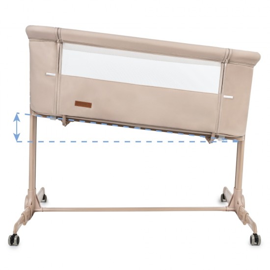 Pătuț Co-Sleeper pentru bebeluși Kidwell Nali 2 în 1, bej