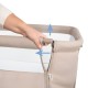 Pătuț Co-Sleeper pentru bebeluși Kidwell Nali 2 în 1, bej