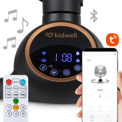 Balansoar electric 2 în 1 Kidwell REVE bej/auriu