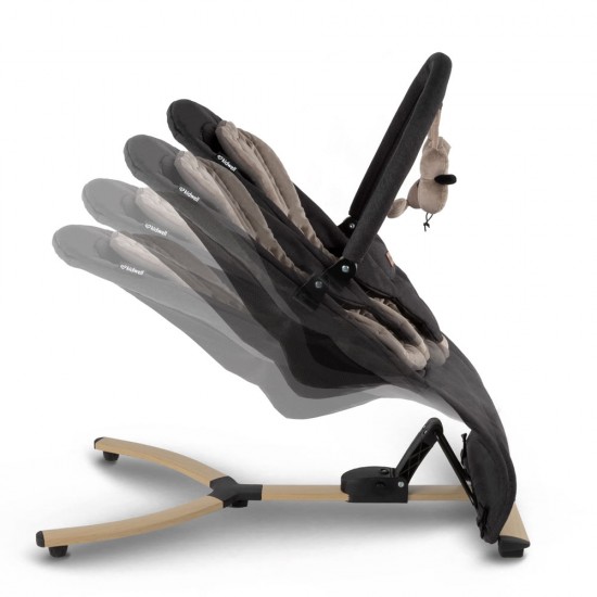 Balansoar bebe Kidwell Rubi, negru-auriu
