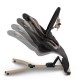 Balansoar bebe Kidwell Rubi, negru-auriu