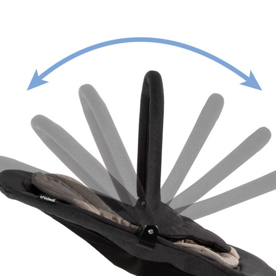 Balansoar bebe Kidwell Rubi, negru-auriu