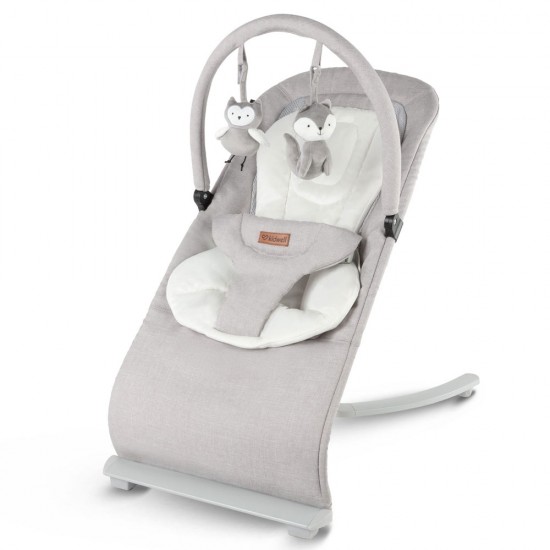 Balansoar bebe Kidwell Rubi, gri-alb