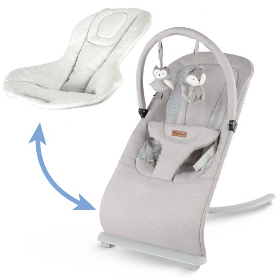 Balansoar bebe Kidwell Rubi, gri-alb