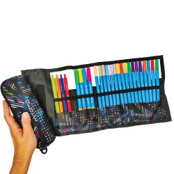 Penar roll-up, cu model geometric colorat pentru băieți- Mitama