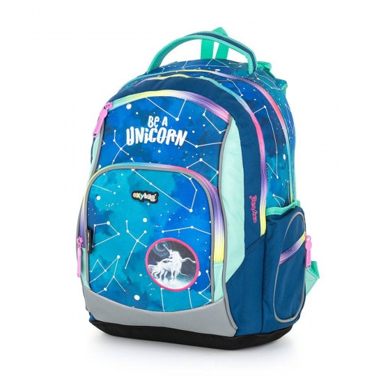 Ghiozdan anatomic copii OXY GO, model Be a Unicorn