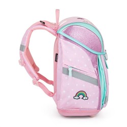 Ghiozdan ergonomic pentru fete, model Premium Light Dogs, roz - Oxybag