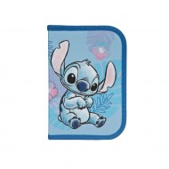 Penar copii cu rechizite, pliabil - model  STITCH Scooli