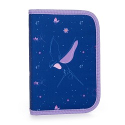 Penar fete cu un compartiment, pliabil, model Flowers, mov - Oxybag