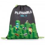 Rucsac tip sac cu șnur copii, model Playworld Vol. II- Oxybag