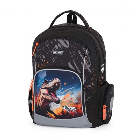 Ghiozdan anatomic băieți OXY GO, model Raptor Dinozaur – Oxybag