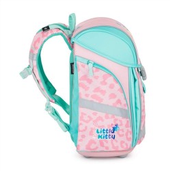Ghiozdan ergonomic pentru fete Premium Light, model Little Kitty - Oxybag
