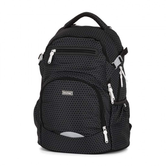 Ghiozdan și rucsac ergonomic pentru băieți - Oxy Ombre Black