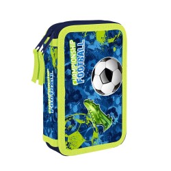 Penar cu două compartimente pentru băieți, cu model Football Championship -  Oxybag