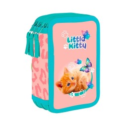 Penar cu trei compartimente pentru copii, fără rechizite – model Little Kitty Premium Light , Oxybag