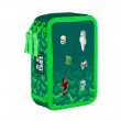 Penar cu trei compartimente pentru copii, fără rechizite – model Minecraft Playworld , Oxybag