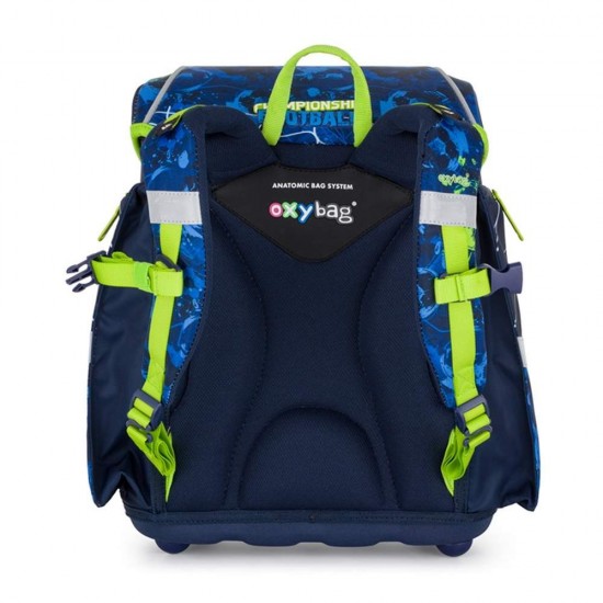 Set de școală: ghiozdan ergonomic, penar și sac de sport pentru baieti, 3 piese - PREMIUM LIGHT Football Championship, Oxybag