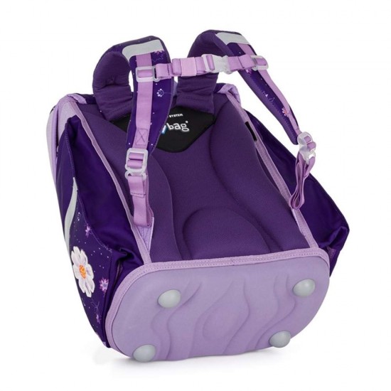 Set de școală: ghiozdan ergonomic, penar și sac de sport pentru fete, 3 piese - PREMIUM LIGHT Flowers Colibri, Oxybag