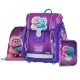 Set de școală: ghiozdan ergonomic, penar și sac de sport pentru fete, 3 piese - PREMIUM LIGHT Monsters, Oxybag