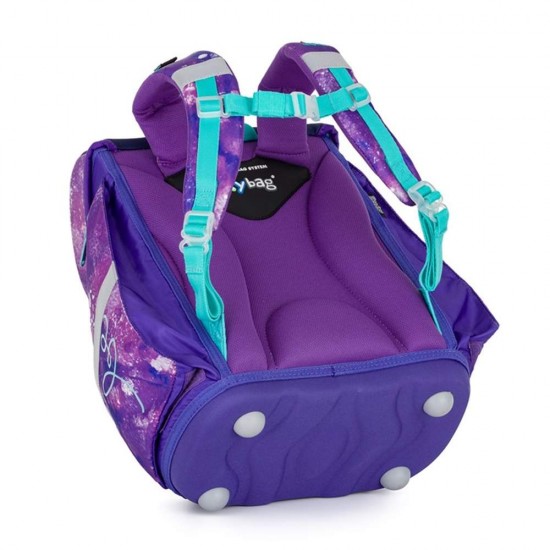 Set de școală: ghiozdan ergonomic, penar și sac de sport pentru fete, 3 piese - PREMIUM LIGHT Monsters, Oxybag
